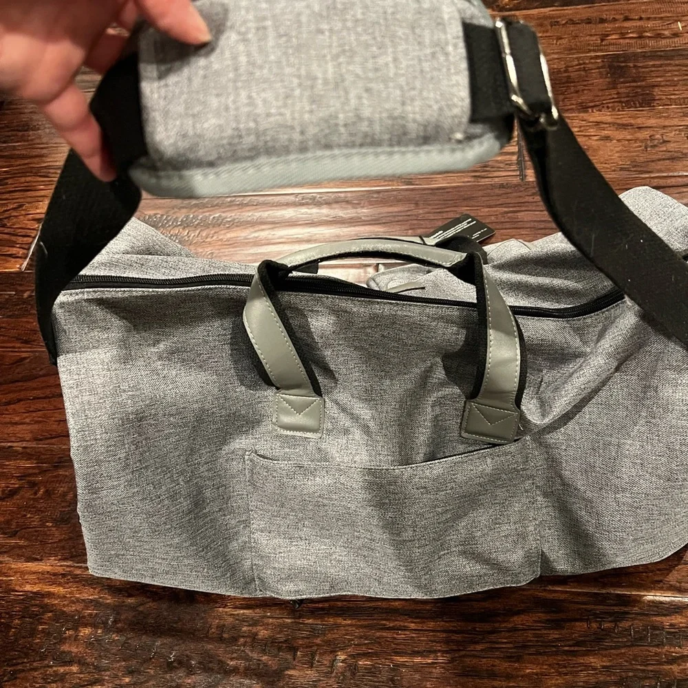 Elegant Gray Convertible Travel Bag